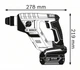 Перфоратор аккумуляторный Bosch Professional GBH 18 V-LI Compact + 2 акк 18 V 2.0 Ah + ЗУ + кейс (0611905308) - изображение 3