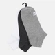 Набор женских носков коротких хлопковых Levi's Low Cut Batwing Logo Recycled Cotton 3P 701224672-003 коттон 35-38 3 пары Grey Combo (8720245506915) - изображение 1