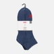 Набор женских носков коротких хлопковых Levi's Mid Cut Batwing Logo Recycled Cotton 3P 701224673-002 коттон 35-38 3 пары Denim (8720245507189) - изображение 2
