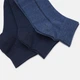 Набор женских носков коротких хлопковых Levi's Mid Cut Batwing Logo Recycled Cotton 3P 701224673-002 коттон 35-38 3 пары Denim (8720245507189) - изображение 3