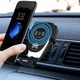 Тримач смартфона в авто Holder HZ-HWC-1 для мобільного телефону з бездротовою зарядкою Чорний/Black - зображення 2