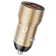 Автомобильное зарядное устройство Borofore BZ19 Wisdom Dual Port Car Charger Set (iP) (BZ19LG) Gold - изображение 4