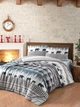 Комплект постельного белья First Choice Flannel Cozy Green фланель 220-200 см зеленый - изображение 1