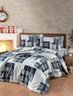Комплект постільної білизни First Choice Flannel Winter Grey фланель 220-200 см сірий - зображення 1