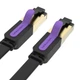 Патч Корд Мережевий Кабель LAN Vention Cat7 Ethernet UFTP Flat Patch Cable RJ45-RJ45 | до 10 Гбіт/с | 10м | Чорний - зображення 3