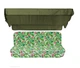 Комплект подушок для гойдалки eGarden Caribe 170x110x6 хакі тент 120x200 - зображення 1