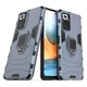 Ударопрочный чехол Transformer Ring for Magnet для Xiaomi Redmi Note 10 Pro / 10 Pro Max Серый / Metal slate Без бренда - изображение 3