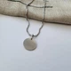 Серебряная подвеска круглый кулон без камней Вышиванка серебро 925 2016 1.58г - изображение 3