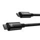 Кабель для зарядки Baseus CAWJ040101 USB-C – USB-C 240W 200 см Черный - изображение 2