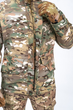 Тактический военный коcтюм HAN WILD G3 Multicam Куртка флисова Soft Shell, Убакс и Штаны с Защитой колен XL Multicam HWM0026800-2 - изображение 3