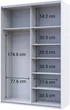 Шкаф купе Doros G-Caiser 1 ДСП / 1 зеркало 160х60х240 Графит Дуб Эвок (42005072) - изображение 4