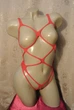 Сексуальний жіночий боді з вільним доступом Sexy One Size червоний (5-100) - изображение 3