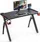 Геймерський стіл Ultradesk Invader Black + RGB-підсвічування - зображення 1