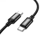 Кабель HOCO X91 Radiance 60W charging data cable for Type-C to Type-C(L=3M) Black (6931474788733) - изображение 5