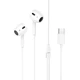 Навушники HOCO M1 Max crystal earphones for Type-C with mic White (6931474754707) - изображение 1