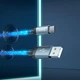 Кабель для заряджання та передачі даних USB Type-A – USB Type-C 1 м HOCO U112 Shine Сірий - зображення 2