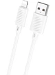 Кабель зарядки для айфону Hoco USB to Lightning для iPhone 7/8/X/11/12/13/14 iPad IOS 1M White 2.4A - зображення 1