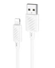 Кабель зарядки для айфону Hoco USB to Lightning для iPhone 7/8/X/11/12/13/14 iPad IOS 1M White 2.4A - зображення 2