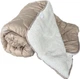Зимнее одеяло из верблюжьей шерсти Комбинированное с открытым мехом ткань микрофибра Premium полуторное 150х210 см. - изображение 1