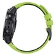 Ремешок для Garmin Forerunner 970/ Forerunner 965/ Forerunner 955/ Forerunner 945/ Forerunner 935/ Forerunner 745 - Green - Black 22 мм QuickFit Silicone 010-700010-87 - изображение 5