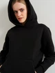 Худи теплое женское ROZA 221026 3XL Черное (4824005680458) - изображение 4