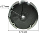 Маховик мотоблок 168F (6,5Hp) D17*171*41,3 механический - изображение 5