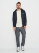 Толстовка на флисе, на молнии мужская Tommy Hilfiger 11185.3 S Темно-синяя - изображение 3