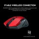 Ігрова бездротова комп'ютерна миша Fantech WG10 Raigor II 2.4Ghz Wireless 2000DPI сенсор PixArt red - зображення 3