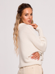 Pulower damski Made Of Emotion M687 L/XL Ivory (5903887667203) - obraz 2