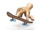 Фингерборд BauTech Fingerboard Мини скейт Подшипниковый Синий (1008-301-01) - изображение 2