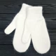 Варежки женские зимние M&JJ (ангора+вискоза+шерсть+ПА) One Size Молочный 4102 - изображение 1