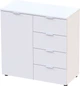 Комод Doros Рон 1 80 х 38 х 81 см 1 фасад 4 шухляды Белый (41516005) - изображение 2