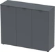Комод Doros Рон 6 120 х 38 х 100 см 3 фасада Графит (41516000) - изображение 2