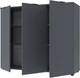 Комод Doros Рон 6 120 х 38 х 100 см 3 фасада Графит (41516000) - изображение 4