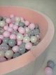 Дитячий м'який сухий басейн 100 см із кульками "Світло-рожевий" натуральні Еко матеріали - зображення 3