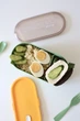 Ланч-бокс контейнер двойной с вилкой и ложкой 1000 мл Зеленый (00000010045) - изображение 5