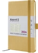 Щотижневик 125*195 AXENT 2024 Partner Lines пісочний (8515-24-53-A) - зображення 2