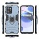 Чехол Fiji Ring для Realme C35 бронированный бампер с кольцом подставкой темно-синий - изображение 3