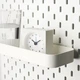 Полка для доски - органайзера на стену IKEA SKÅDIS белая 003.207.99 - изображение 6