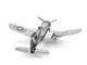 3D металевий пазл-модель винищувач F4U Corsair - изображение 3