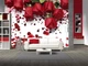 3D Фото Шпалери PHOTODECOR "Троянди з пелюстками та сердечками" - зображення 3