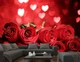 3D Фото Шпалери PHOTODECOR "Червоні троянди та білі серця" - зображення 3