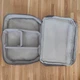 Сумка-органайзер для кабелей (проводов) и электроники Daily Travel Digital Bag (2 отделения) Серая - изображение 5