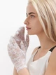 Рукавички жіночі мереживні короткі вечірні ажурні Honey Fashion Accessories S/M/L білий (7-70) - зображення 3