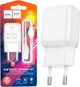Зарядний пристрій Hoco C96A 2.1Amax (USB + кабель TypeC) White (33691) - зображення 1