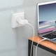 Зарядний пристрій Hoco C96A 2.1Amax (USB + кабель TypeC) White (33691) - зображення 4