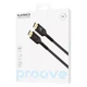 Кабель Proove PlayBack HDMI to HDMI | Male/Male, 4K, HDMI 2.0, 18 Гбит/с | 1шт, Нейлон, Черный | 5м - изображение 4