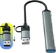 USB-хаб Dynamode 5-в-1 USB Type-C/Type-A to 1х USB3.0, 2x USB 2.0, кардридер SD/MicroSD/TF, металл Темно-серый (DM-UH-514) - изображение 6