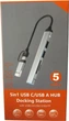 USB-хаб Dynamode 5-в-1 USB Type-C/Type-A to 1х USB3.0, 2x USB 2.0, кардридер SD/MicroSD/TF, металл Темно-серый (DM-UH-514) - изображение 9