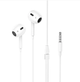 Провідні навушники гарнітура HOCO Max crystal earphones 3.5mm White - зображення 1